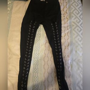 Lace up pants